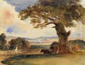 Cattle In The Shade Of A Tree by Peter de Wint