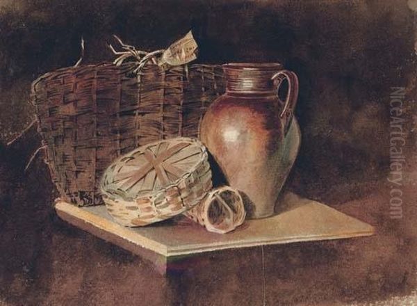 Still-life With A Jug And Wicker Baskets - view 1