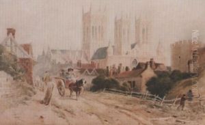 Lincoln Cathedral by Peter de Wint