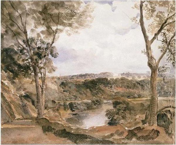 The River Dee Near Wynnstay, North Wales - view 1