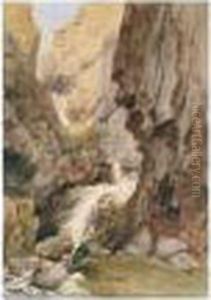 Gordale Scar, Near Malham, Yorkshire by Peter de Wint