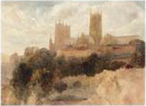 Lincoln Cathedral From The South-east by Peter de Wint