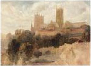 Lincoln Cathedral From The South-east by Peter de Wint