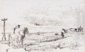 Travellers On Horseback By A Crossroads Travellers On Horseback By A Crossroads