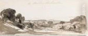 A Reach On The Lowther, Westmorland by Peter de Wint