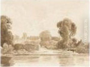 Windsor Castle From The Thames by Peter de Wint