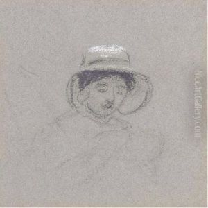 Portrait Of A Lady, Said To Be Harriet De Wint by Peter de Wint
