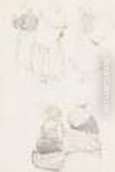 Studies Of Breton Peasants - view 1