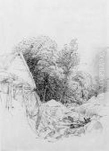 Two Studies Of A Watermill by Peter de Wint