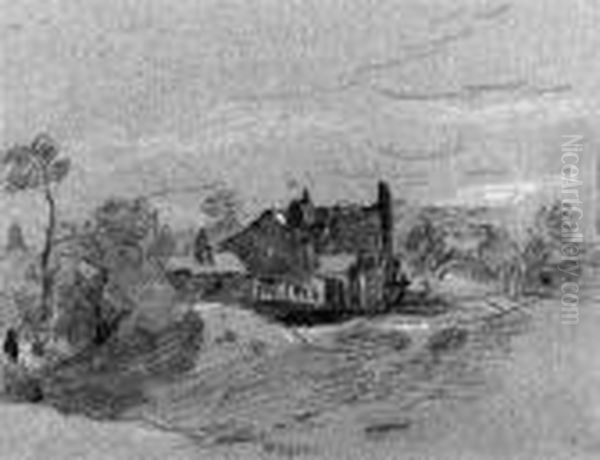 A Cottage In A Wooded Landscpe - view 1