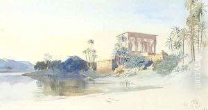 Philae, Egypt by Edward Lear