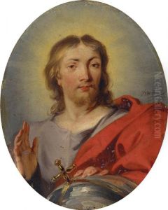 Christus Als Salvatormundi by Jacob de Wit