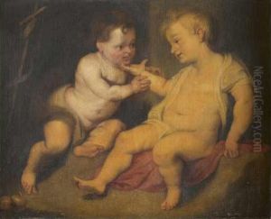 Saint-jean Baptiste Et L Enfant Jesus by Jacob de Wit