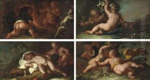 Putti Warming Themselves By A Fire Putti Warming Themselves By A Fire