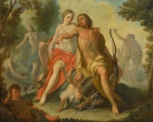 Paesaggio Con Apollo, Diana, Eros E Amorino