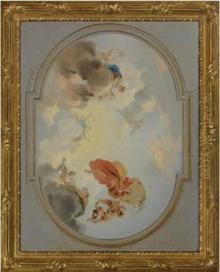 A 
Modello
 For A Ceiling Painting: The Apotheosis Of Flora