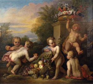 Appartenant A Une Collection Particuliere
 

 
 
 

 
 Putti Jouant Dans Un Jardin [circle Of Jacob De Wit ; Putti Playing In A Garden ; Oil On Canvas] by Jacob de Wit