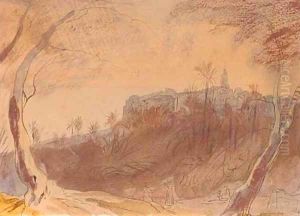 Bordighera, Liguria, Italy by Edward Lear