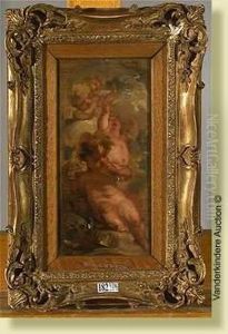 Putti Jouant Avec Desbulles by Jacob de Wit