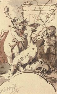 An Allegory Of Autumn With Putti by Jacob de Wit