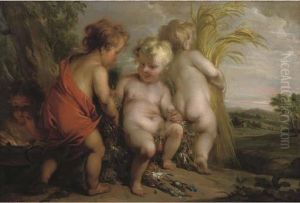 An Allegory Of The Four Seasons by Jacob de Wit