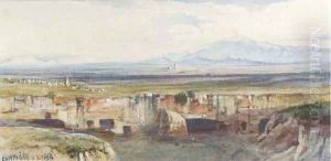 Cervera, on the Roman Campagna by Edward Lear
