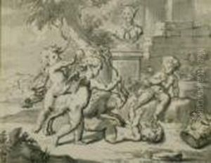 Cherubs Playing by Jacob de Wit