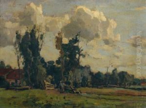 Paysage De Campagne A La Ferme by Willem de Zwart