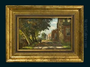 Dorfstrase Im Sonnenlicht