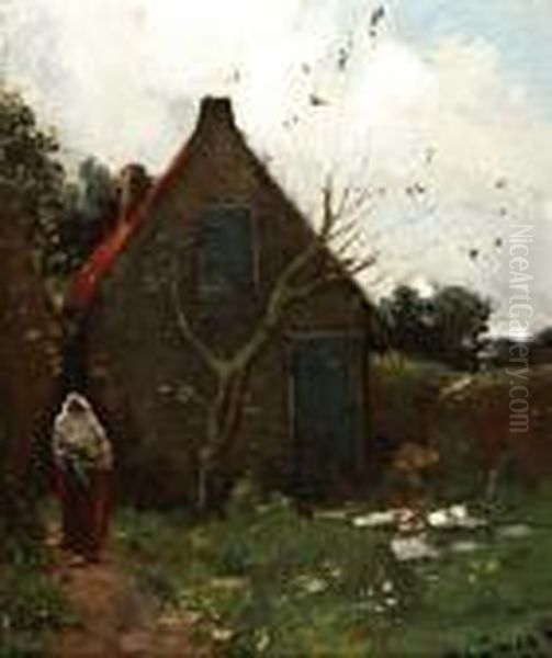 Vrouw Bij Schuurtje - view 1