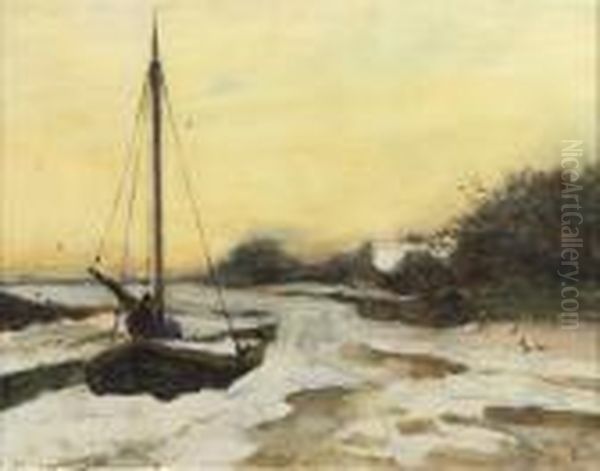 By The River In Winter - view 1
