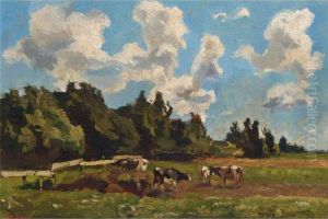 Cows In A Field by Willem de Zwart