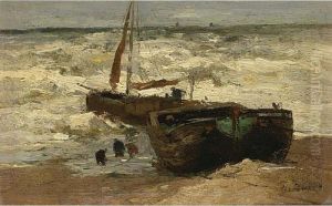 Bomschuiten On Scheveningen Beach