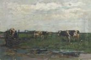 Milking The Cows by Willem de Zwart