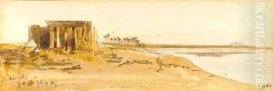 Maharraga, Upper Egypt by Edward Lear