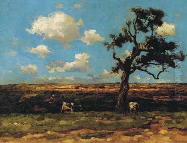 Cows In A Summer Meadow - view 1