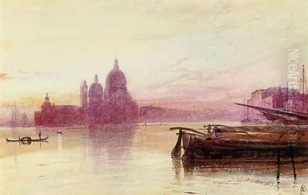Santa Maria della Salute, seen at sunset from the Riva degli Schiavoni, Venice - view 1