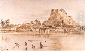 Trichinopoly, Tamil Nadu, South India by Edward Lear