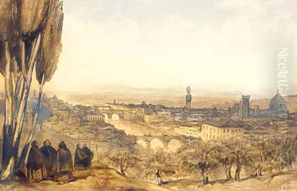 View of Florence from the Basilico, San Miniato al Monte, Monte Cruce - view 1