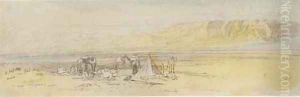 An encampment at sunrise, Gebel Alaka, Suez, Egypt An encampment at sunrise, Gebel Alaka, Suez, Egypt