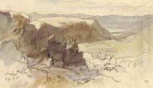 Arachova, Greece by Edward Lear