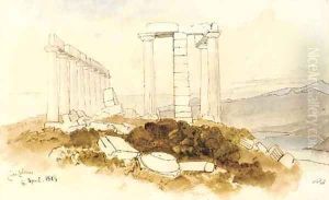 Capo Colonna by Edward Lear