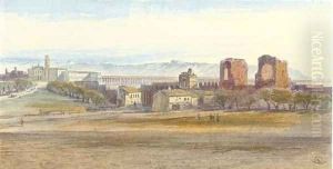 St John Lateran and the Claudian Aqueduct, Rome, Italy