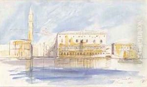 The Doge's Palace, Venice by Edward Lear