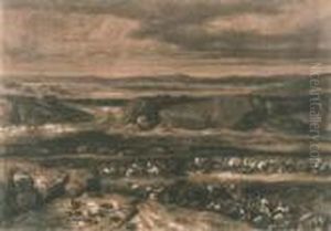 Defaite Des Cimbres by Alexandre Gabriel Decamps
