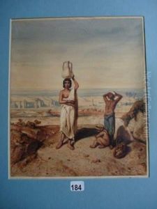 La Porteuse D'eau En Egypte by Alexandre Gabriel Decamps