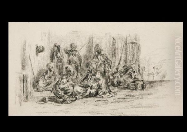 Guerriers Arabe Au Repos - view 1