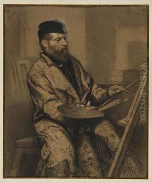 Autoportrait Au Chevalet - view 1