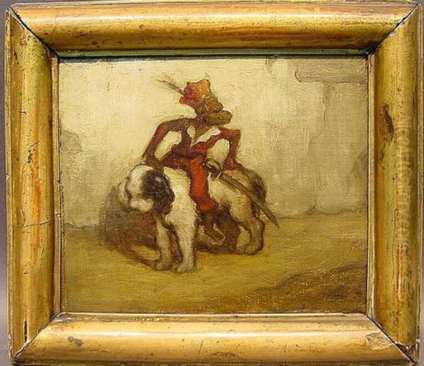 Monkey Riding Dog - view 1