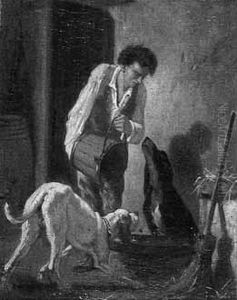 Le Repas Des Chiens by Alexandre Gabriel Decamps